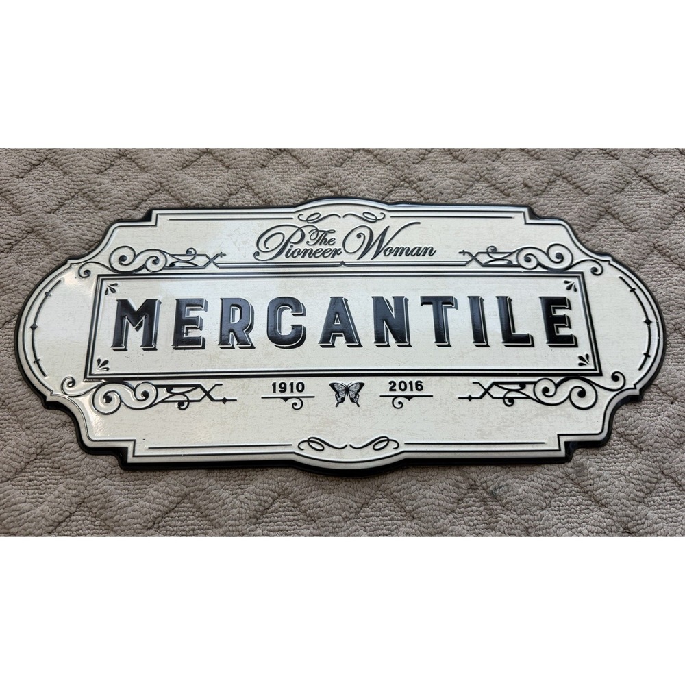 Wall Hanging Rustic Looking Metal Sign "MERCANTILE "  Pioneer Woman